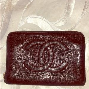 Chanel leather wallet